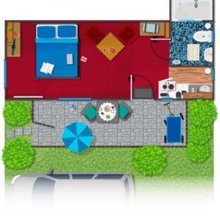 Grosser Gartenbungalow Nr 3 Mit Terrasse - Strandvogtei Appartement